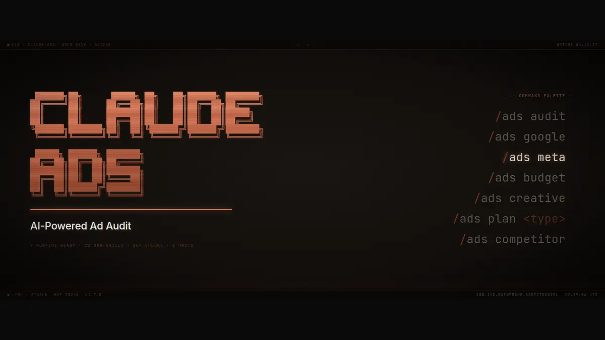 claude-ads v1.7.1: SSS+ Polish, Animated Banner, 10 Citations Verified