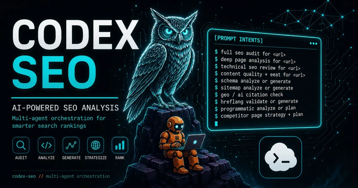 codex-seo: I Ported My 9,500-Star SEO Stack to OpenAI Codex CLI