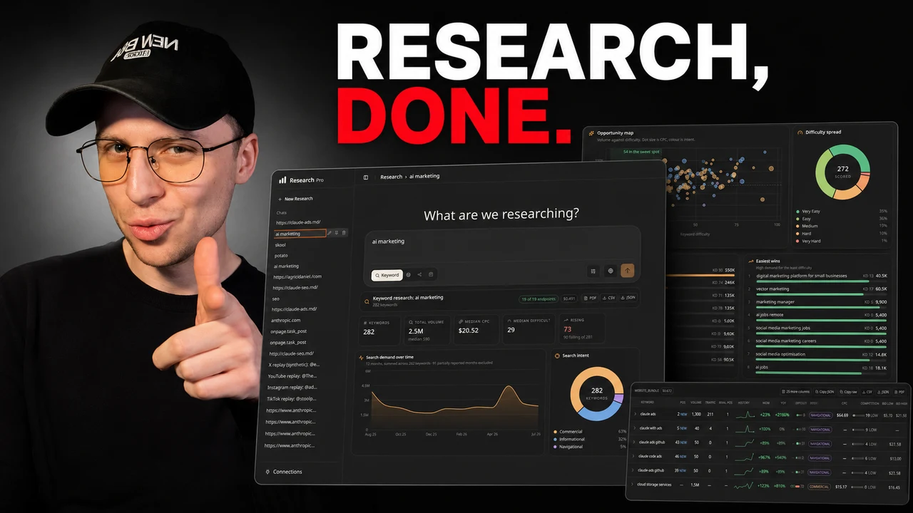 Video poster for i built my own ahrefs and it costs 50 cents a run