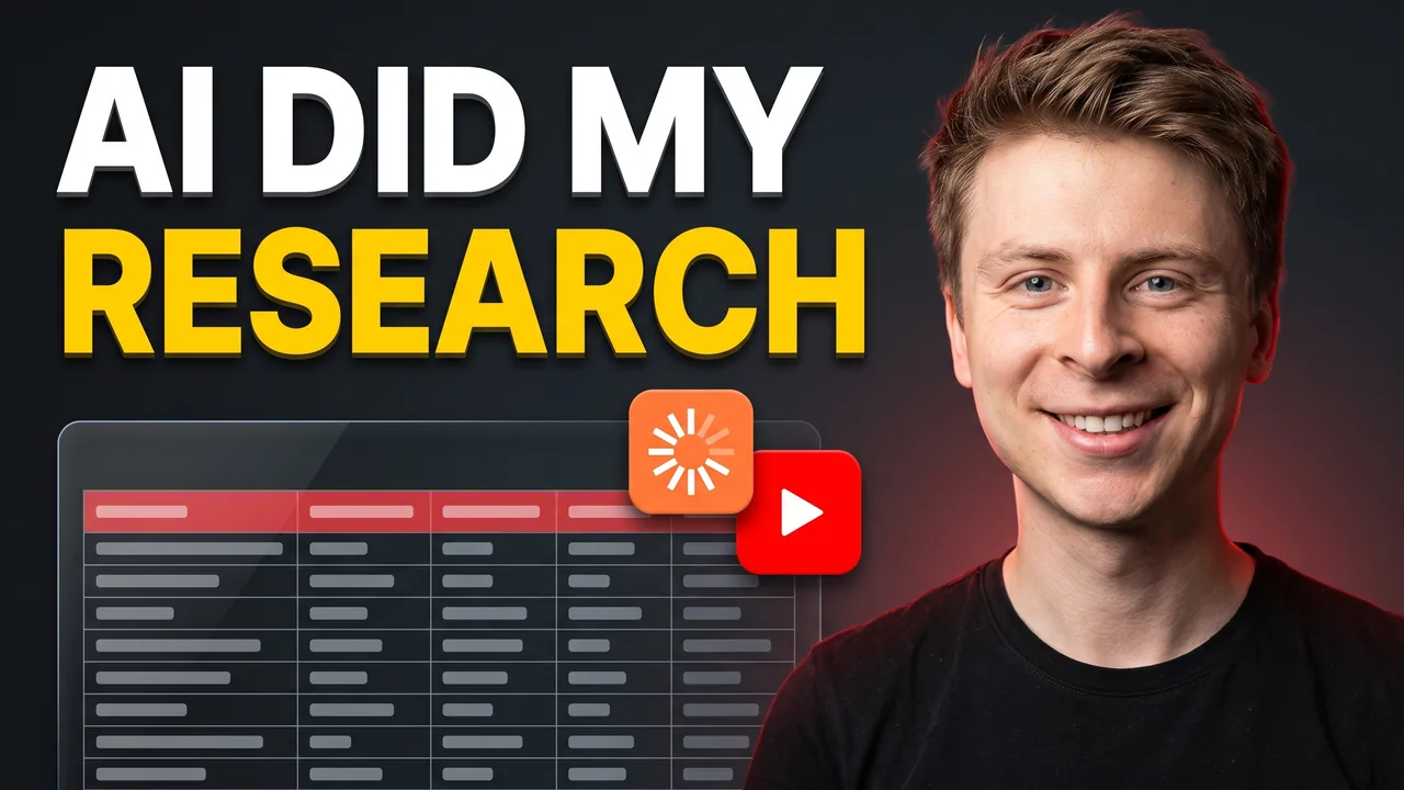 Video poster for Free Open-Source YouTube Research Agent (Claude, Codex, Gemini)